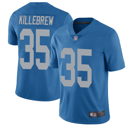 Detroit Lions Limited Blue Men Miles Killebrew Alternate Jersey NFL Football #35 Vapor Untouchable